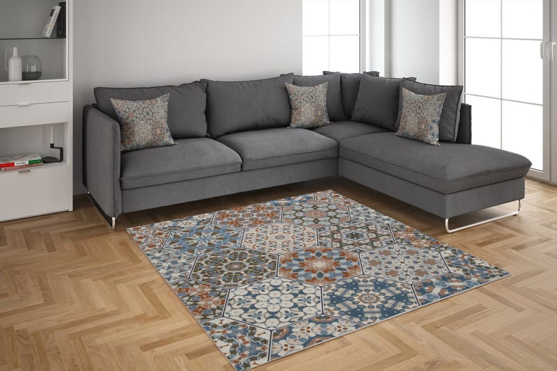 Matto Cathan 160x230 cm - Monivärinen - Kodintekstiilit & matot - Matto - Iso matto