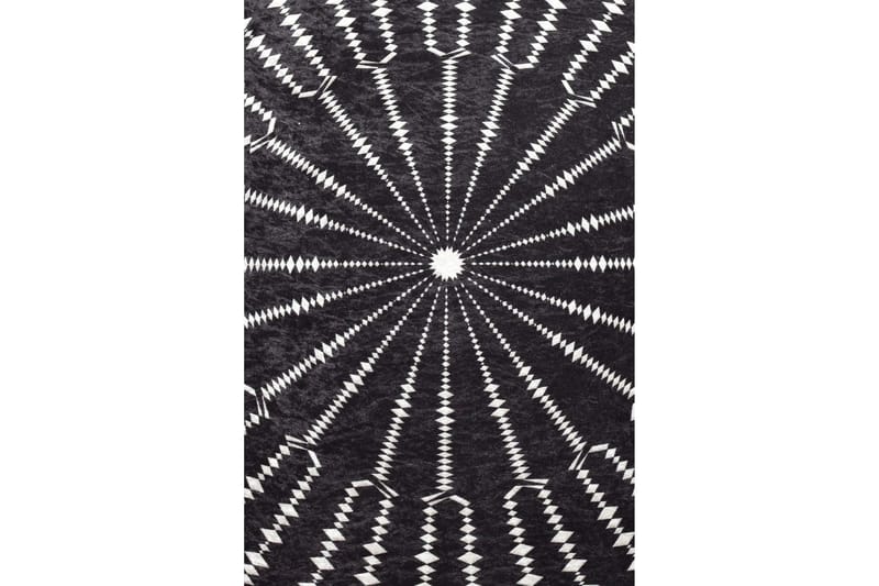 Matto Chilai 100 cm Pyöreä - Musta/Valkoinen - Kodintekstiilit & matot - Matto - Moderni matto - Wilton-matto