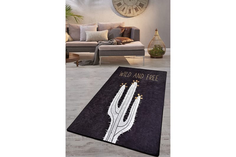 Matto Chilai 200x290 cm, Musta/Valkoinen