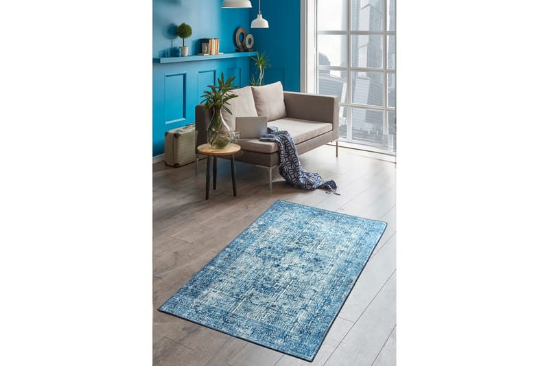 Matto Corabel 160x230 cm - Sininen / Sametti - Kodintekstiilit & matot - Matto - Iso matto