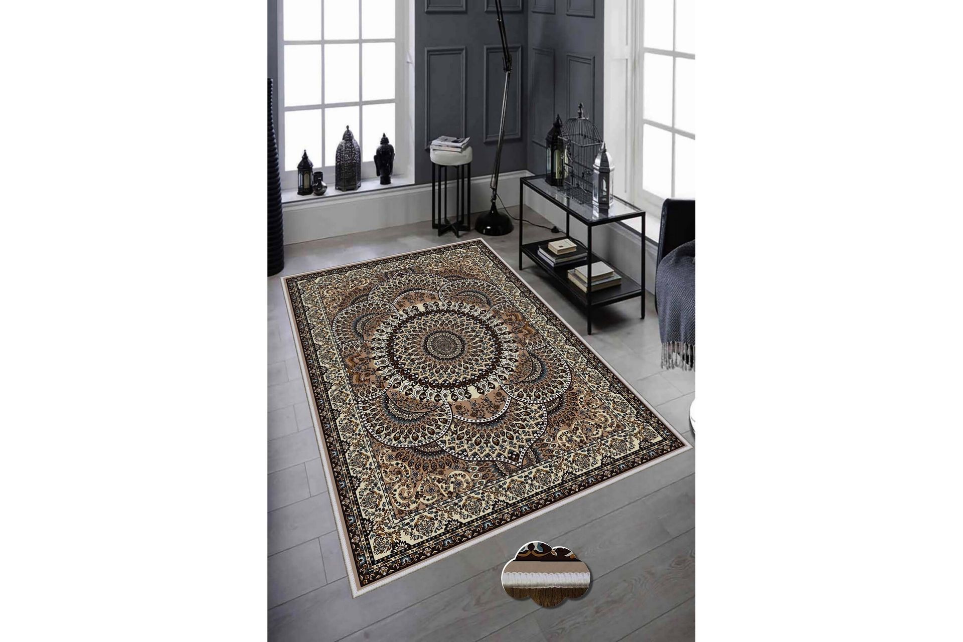 Matto Homefesto 160x230 cm - Monivärinen - Kodintekstiilit & matot - Matto - Moderni matto - Wilton-matto