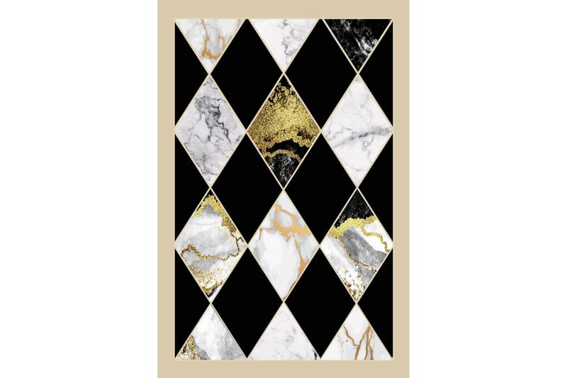 Matto Homefesto 160x230 cm - Monivärinen - Kodintekstiilit & matot - Matto - Moderni matto - Wilton-matto