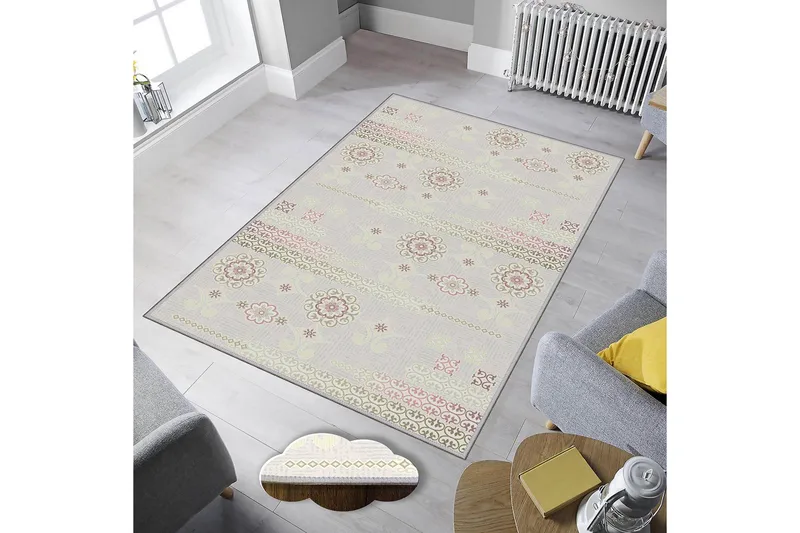 Matto Homefesto 80x120 cm - Monivärinen - Kodintekstiilit & matot - Matto - Moderni matto - Wilton-matto