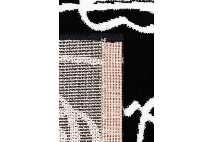 Matto Ink Face 160x230 cm Musta - Musta - Pyöreät matot - Wilton-matto - Kuviollinen matto & värikäs matto - Iso matto