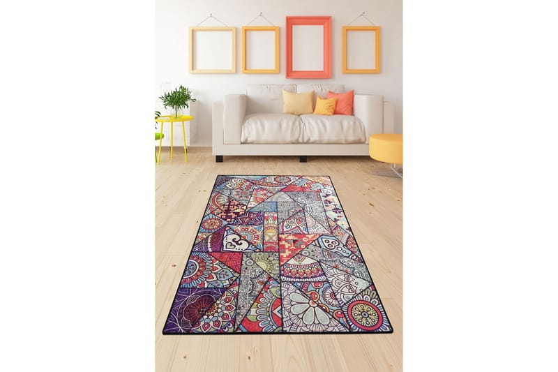 Matto Keelti 160x230 cm - Monivärinen / Sametti - Kodintekstiilit & matot - Matto - Iso matto