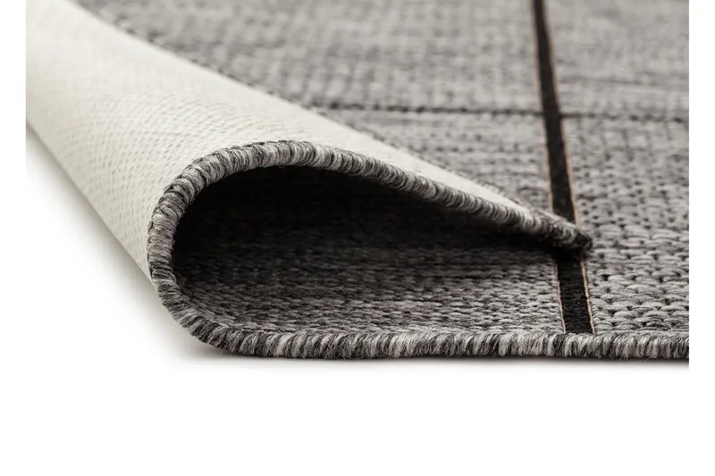 Matto Madrid Square Tasokudottu Matto 160x230 cm Harmaa/Mu - Kodintekstiilit & matot - Matto - Tasokudotut matot