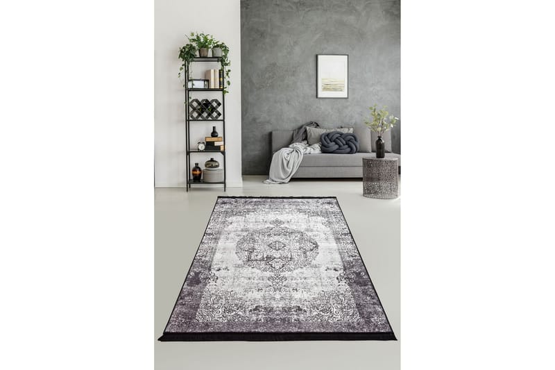 Matto Meddal 160x230 cm - Musta / Sametti - Kodintekstiilit & matot - Matto - Iso matto