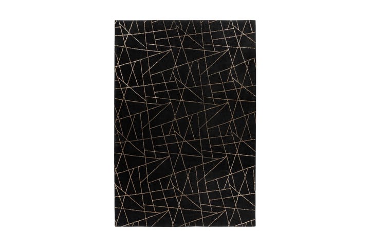 Matto Ngelesbedon Swt Musta/Kulta 200x290 cm - D-Sign - Wilton-matto - Kuviollinen matto & värikäs matto - Iso matto