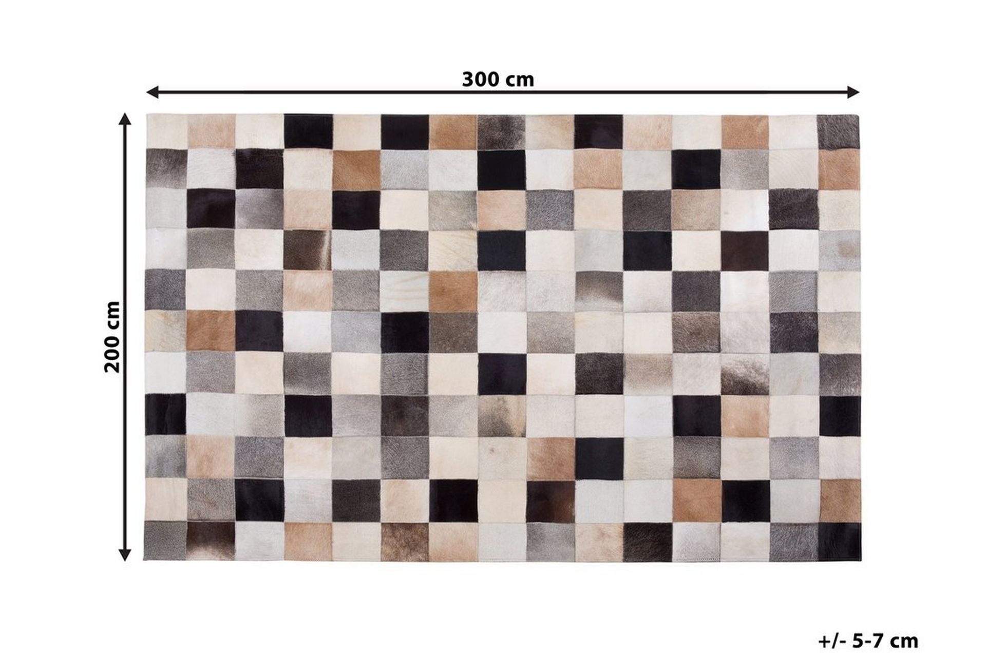 Matto Soke 200x300 cm - Ruskea/Beige/Harmaa - Kodintekstiilit & matot - Matto