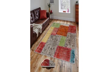Matto Tenzile 160x230 cm - Monivärinen - Kodintekstiilit & matot - Matto - Itämainen matto - Patchwork-matto