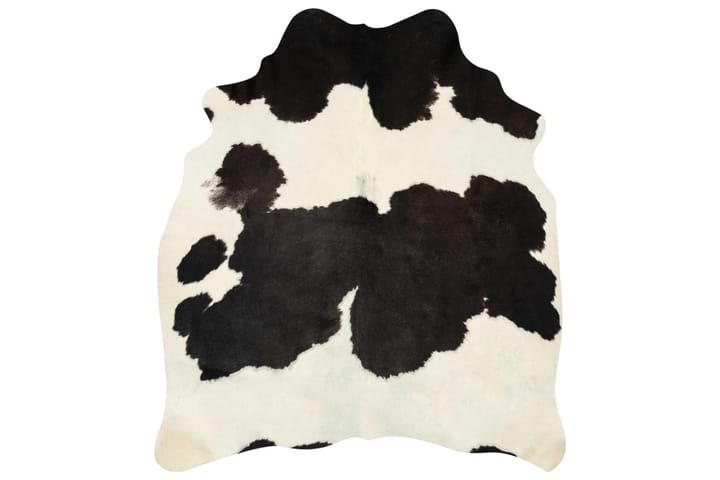 Aito lehmäntaljamatto musta ja valkoinen 150x170 cm - Musta - Lehmännahka - Talja & nahkamatto