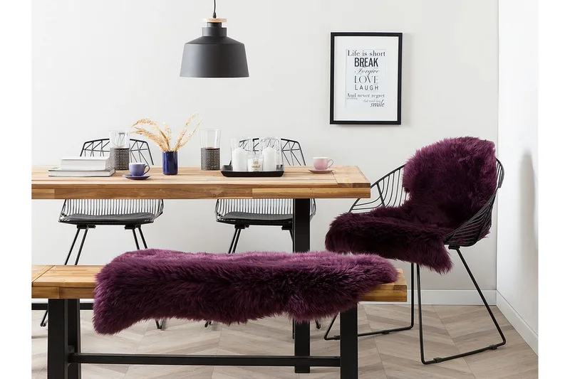 Lampaannahka Uluru 65x110 cm - Liila - Kodintekstiilit & matot - Matto - Talja & nahkamatto