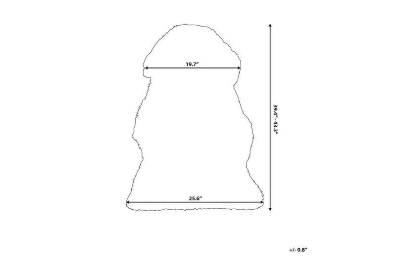 Lampaannahka Uluru 65x110 cm - Liila - Kodintekstiilit & matot - Matto - Talja & nahkamatto