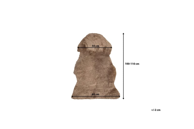 Lampaannahka Uluru 65x110 cm - Ruskea - Kodintekstiilit & matot - Matto - Talja & nahkamatto