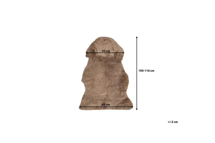 Lampaannahka Uluru 65x110 cm - Ruskea - Talja & nahkamatto - Lampaantalja
