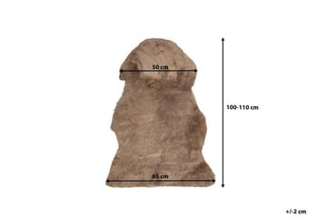 Lampaannahka Uluru 65x110 cm - Ruskea - Kodintekstiilit & matot - Matto - Talja & nahkamatto