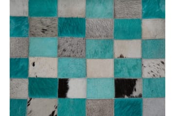 Matto Jaidan 140x200 cm Nahka - Sininen/Harmaa - Kodintekstiilit & matot - Matto - Moderni matto - Wilton-matto