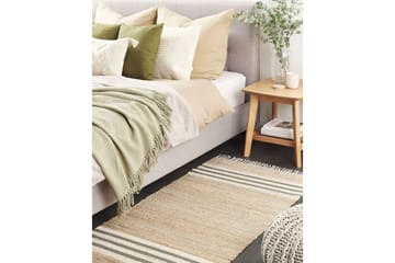 Tasapainokudottu Mirza - Beige, Luonnonväri, Harmaa, Valkoinen - Kodintekstiilit & matot - Matto - Tasokudotut matot