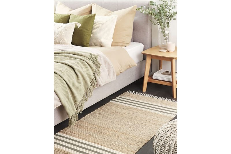 Tasapainokudottu Mirza - Beige, Luonnonväri, Harmaa, Valkoinen - Kodintekstiilit & matot - Matto - Tasokudotut matot