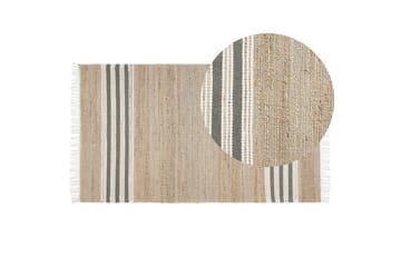 Tasapainokudottu Mirza - Beige, Luonnonväri, Harmaa, Valkoinen - Kodintekstiilit & matot - Matto - Tasokudotut matot