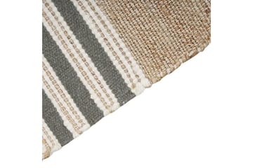 Tasapainokudottu Mirza - Beige, Luonnonväri, Harmaa, Valkoinen - Kodintekstiilit & matot - Matto - Tasokudotut matot