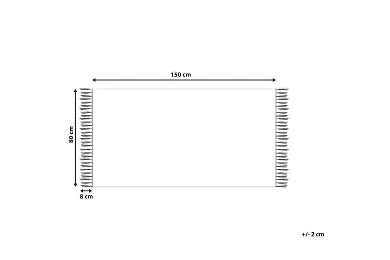 Tasapainokudottu Yavu - Harmaa, valkoinen, 80x150 cm - Kodintekstiilit & matot - Matto - Ulkomatto
