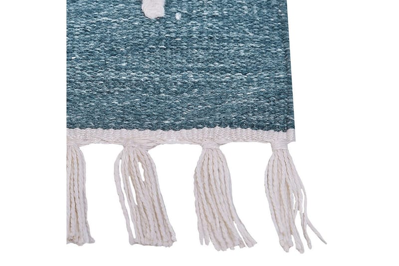 Tasapainokudottu Yavu - Sininen, Valkoinen, 140x200 cm - Kodintekstiilit & matot - Matto - Ulkomatto