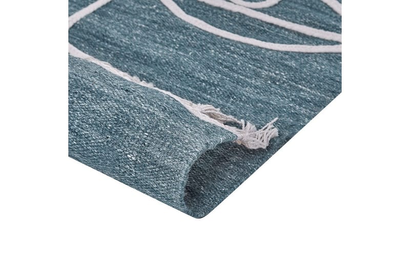 Tasapainokudottu Yavu - Sininen, Valkoinen, 80x150 cm - Kodintekstiilit & matot - Matto - Ulkomatto