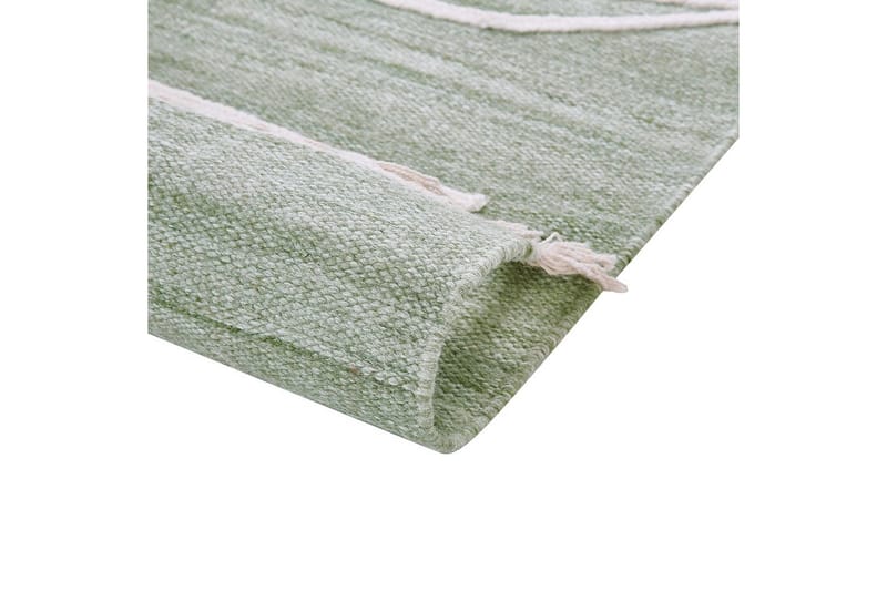 Tasapainokudottu Yavu - Vihreä, valkoinen, 140x200 cm - Kodintekstiilit & matot - Matto - Ulkomatto