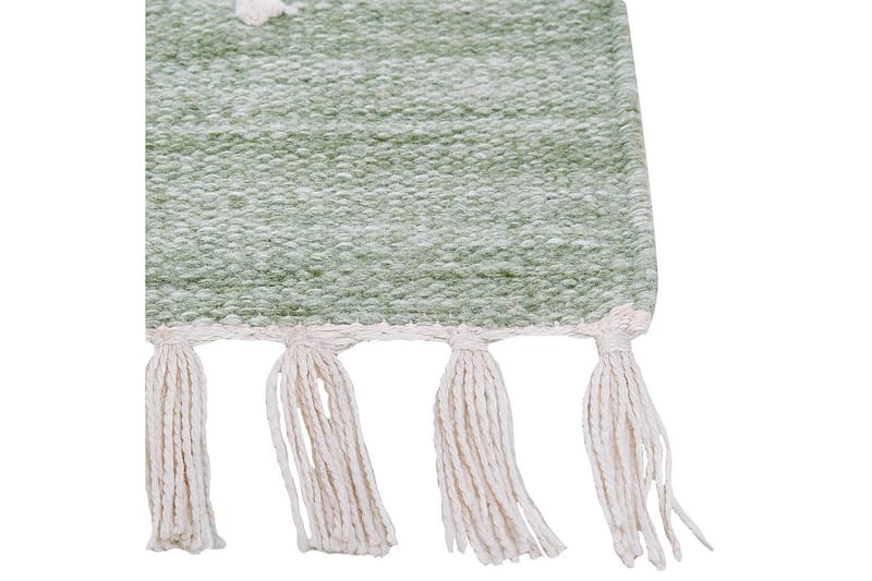 Tasapainokudottu Yavu - Vihreä, valkoinen, 140x200 cm - Kodintekstiilit & matot - Matto - Ulkomatto