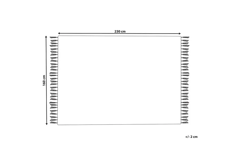 Tasokudos Handere - 160x230 cm - Kodintekstiilit & matot - Matto - Tasokudotut matot