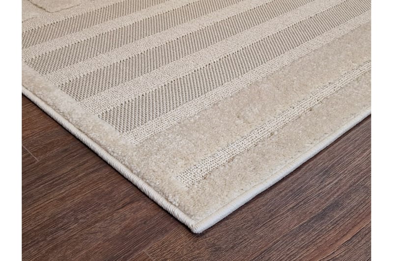 Tasokudottu matto Jaslin 140x200 Suorakaiteen muotoinen - Kerma - Kodintekstiilit & matot - Matto - Tasokudotut matot