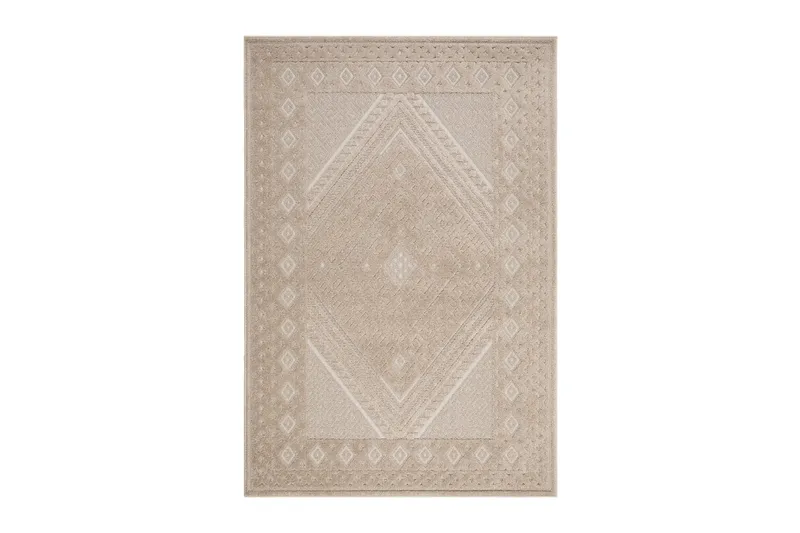 Tasokudottu matto Jaslin 160x230 Suorakaiteen muotoinen, Beige