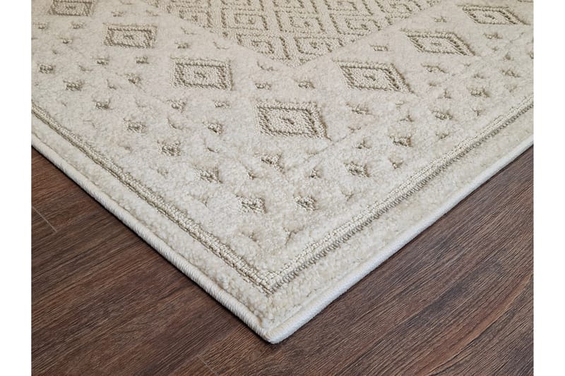 Tasokudottu matto Jaslin 160x230 Suorakaiteen muotoinen - Kerma - Kodintekstiilit & matot - Matto - Tasokudotut matot