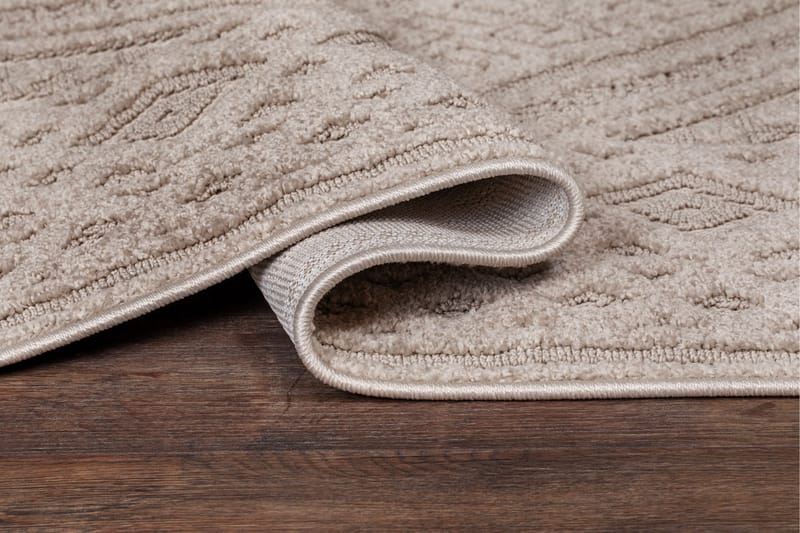 Tasokudottu matto Jaslin 240x340 Suorakaiteen muotoinen - Beige - Kodintekstiilit & matot - Matto - Tasokudotut matot