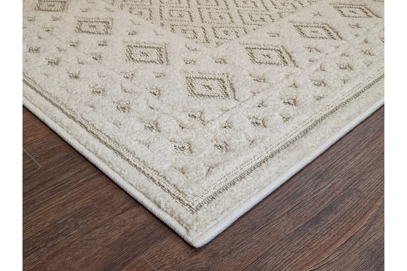 Tasokudottu matto Jaslin 240x340 Suorakaiteen muotoinen - Kerma - Kodintekstiilit & matot - Matto - Tasokudotut matot