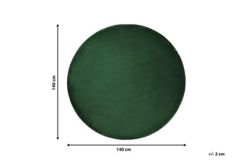Matto 140 cm Tummanvihreä GESI II - Tummanvihreä - Kodintekstiilit & matot - Matto - Moderni matto - Viskoosimatto & keinosilkkimatto