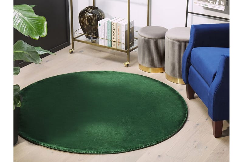 Matto 140 cm Tummanvihreä GESI II - Tummanvihreä - Kodintekstiilit & matot - Matto - Tasokudotut matot