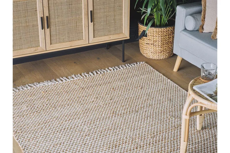 Matto 140 x 200 cm beige ZERDALI - Beige - Kodintekstiilit & matot - Matto - Tasokudotut matot