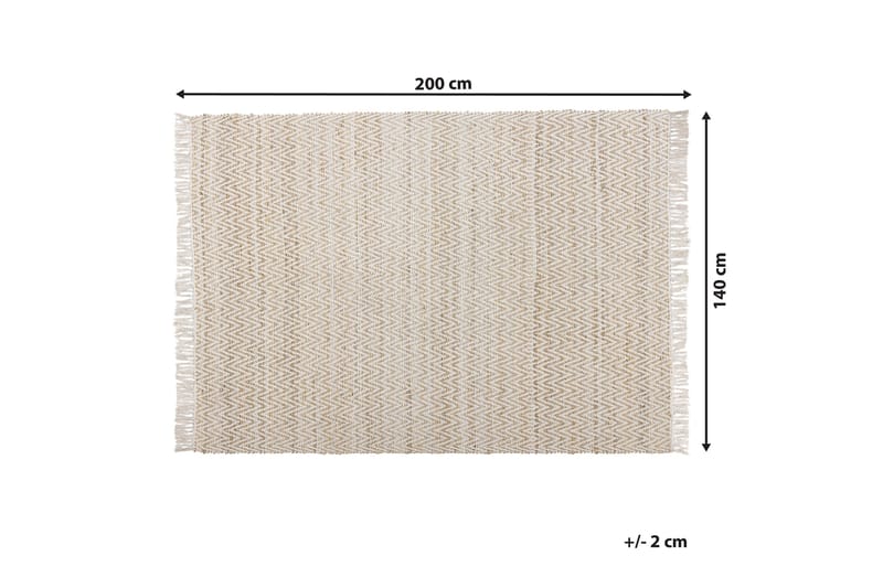 Matto beige 140 x 200 cm AFRIN - Beige - Tasokudotut matot