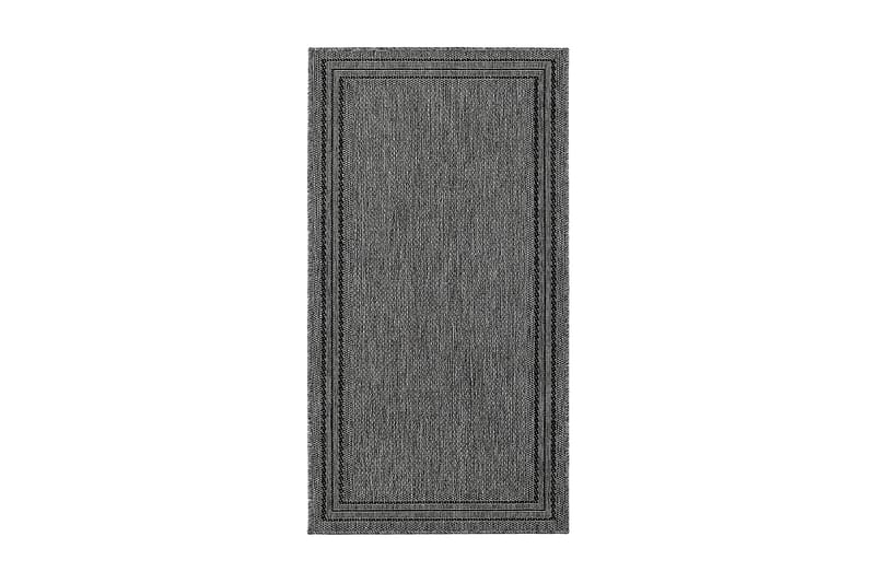Matto Madrid Frame 80x150 cm Tasokudottu Antrasiitti - Antrasiitti - Kodintekstiilit & matot - Matto - Tasokudotut matot