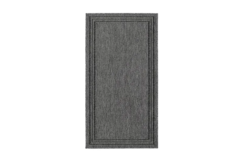 Matto Madrid Frame 80x150 cm Tasokudottu Antrasiitti, Antrasiitti