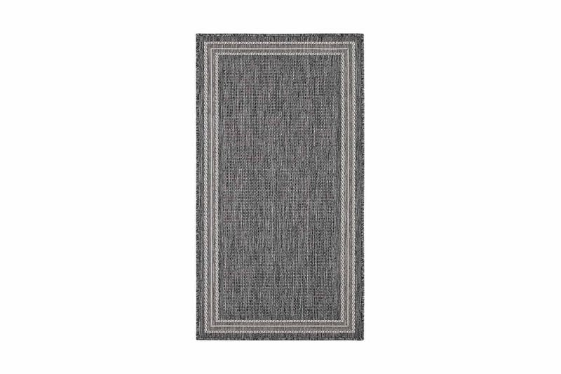 Matto Madrid Frame 80x150 cm Tasokudottu Harmaa - Harmaa - Kodintekstiilit & matot - Matto - Tasokudotut matot