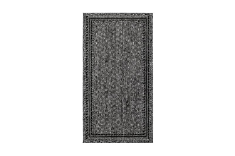 Matto Madrid Frame 80x240 cm Tasokudottu Antrasiitti - Antrasiitti - Kodintekstiilit & matot - Matto - Tasokudotut matot