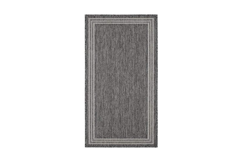 Matto Madrid Frame 80x240 cm Tasokudottu Harmaa - Harmaa - Kodintekstiilit & matot - Matto - Tasokudotut matot