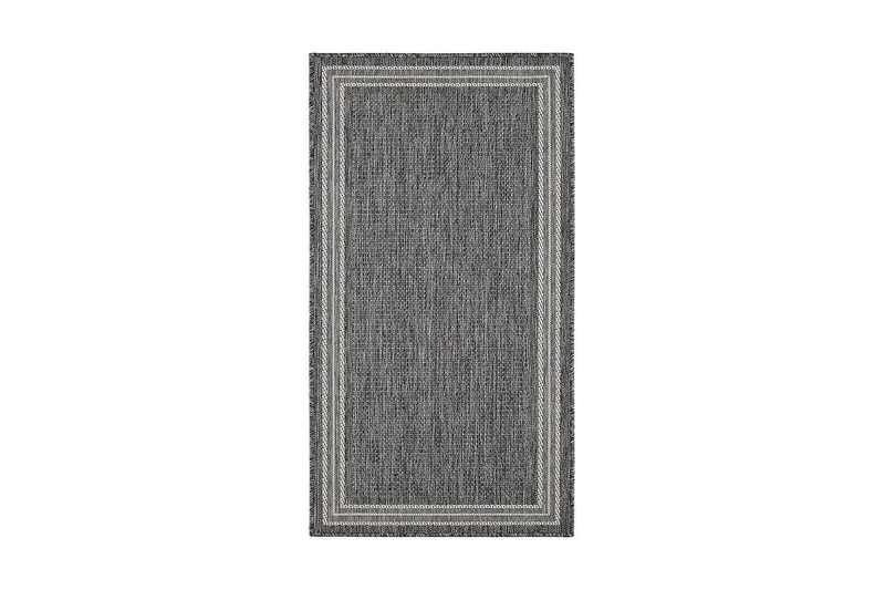 Matto Madrid Frame 80x240 cm Tasokudottu Harmaa - Harmaa - Kodintekstiilit & matot - Matto - Tasokudotut matot