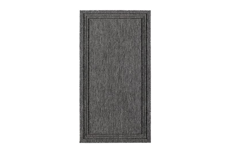 Matto Madrid Frame 80x340 cm Tasokudottu Antrasiitti - Antrasiitti - Kodintekstiilit & matot - Matto - Tasokudotut matot