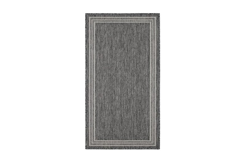 Matto Madrid Frame 80x340 cm Tasokudottu Harmaa - Harmaa - Kodintekstiilit & matot - Matto - Tasokudotut matot