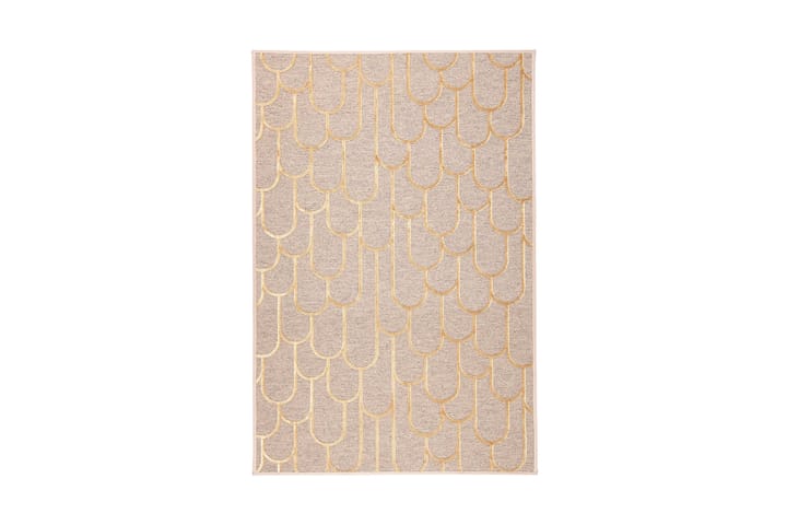 Matto Paanu 160x230 cm Kulta - VM Carpet - Pyöreät matot - Käsintehdyt matot - Tasokudotut matot - Yksiväriset matot - Kumipohjamatot - Pienet matot - Iso matto