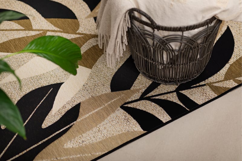 Tasokudottu Matto Domani Monstera 200x290 cm Moniväri - Monivärinen - Kodintekstiilit & matot - Matto - Tasokudotut matot